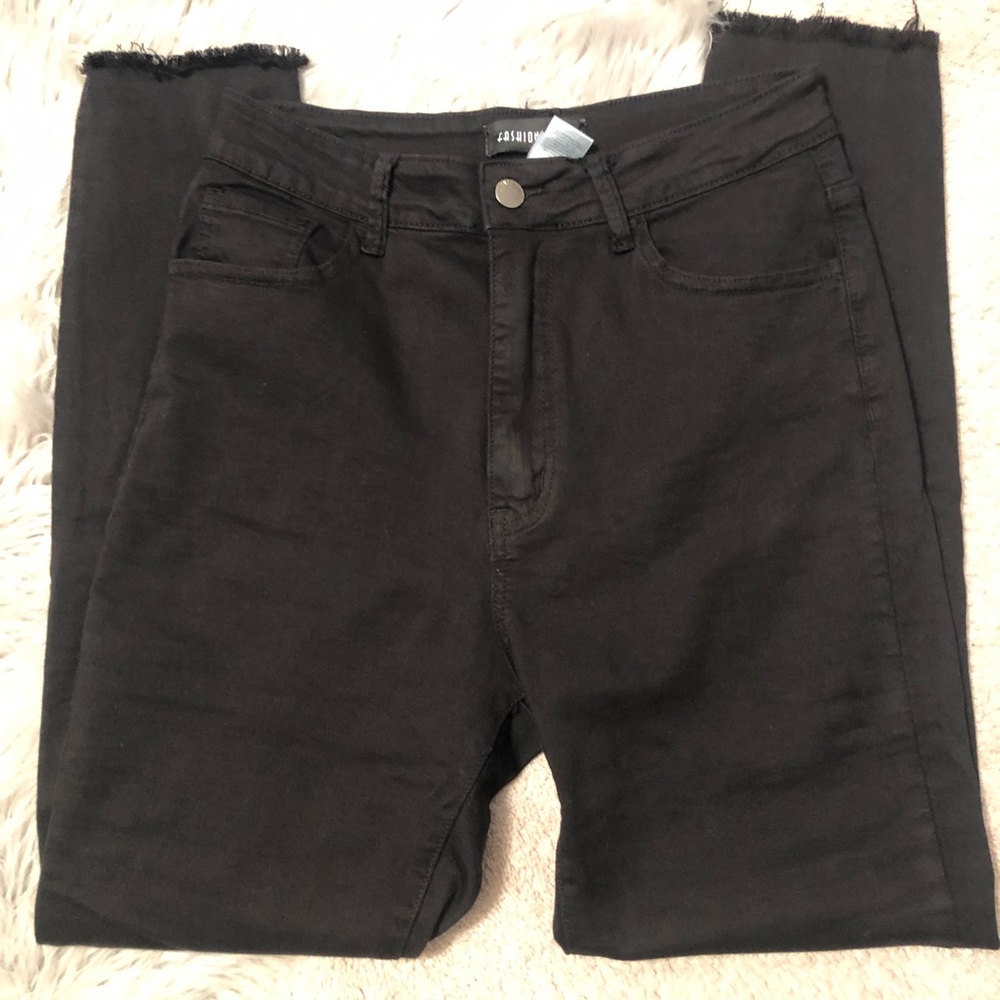 Fashion Nova High Rise Black Jeans